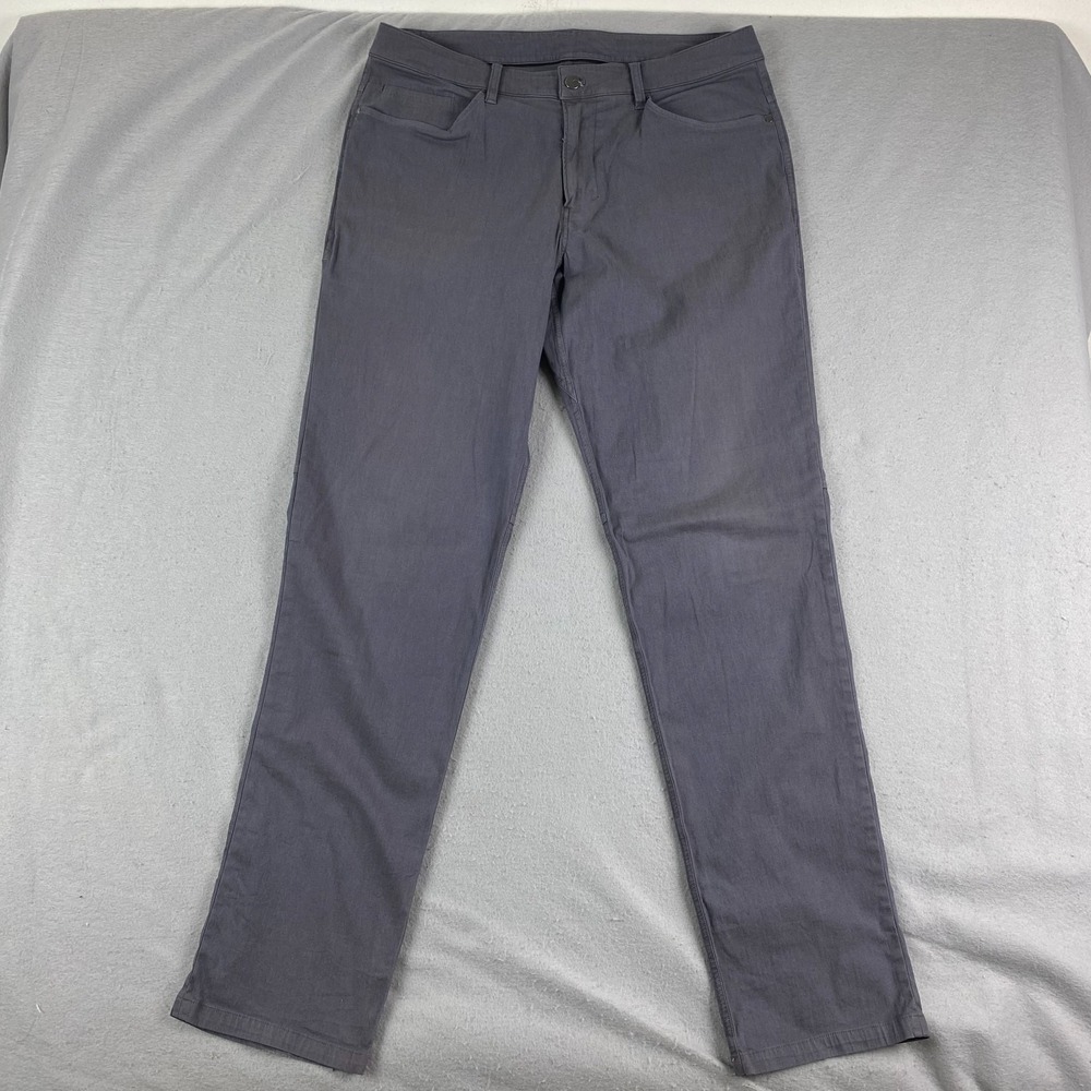 Lululemon ABC Pant Classic Dye Mens 34x34 washed gray sage M5670S